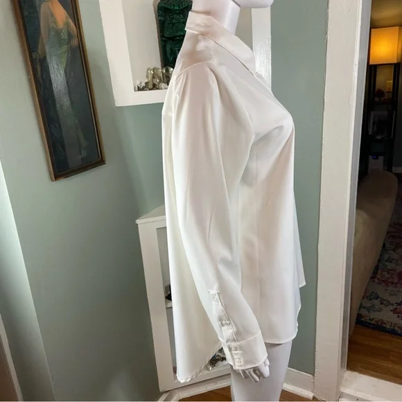 New NWT Modern Ambition White Button-Up Shirt Delightfully Technical Traveler L - Picture 8 of 15